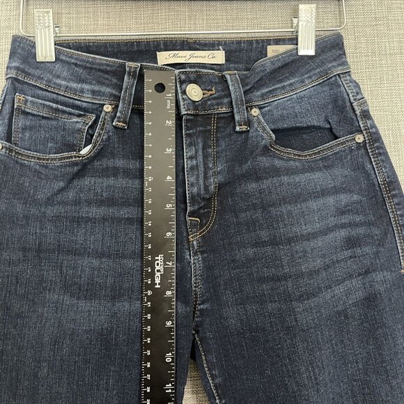 Mavi Niki Jeans Womens 25 Blue High Rise Straight Crop Ankle Raw Hem New - Picture 6 of 15